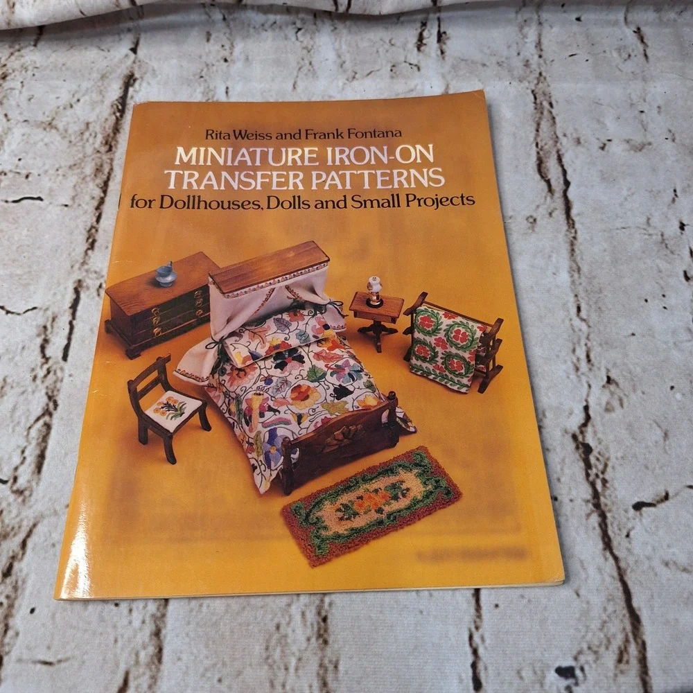 Dover‎ Miniature Iron-On Transfer Patterns Dollhouse Rita Weiss Frank Fontana